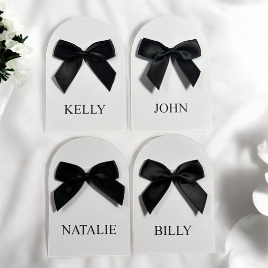 The Editorial Bow Place Card