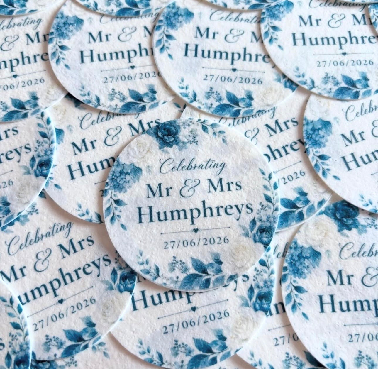 Floral Wedding Icing Sheet Cupcake Toppers Icing Sheet Cupcake Toppers