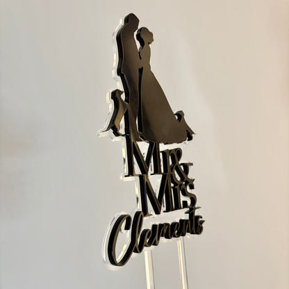 Bespoke Acrylic Wedding Cake Topper