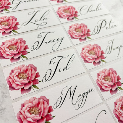 The Peony Bloom Place Card