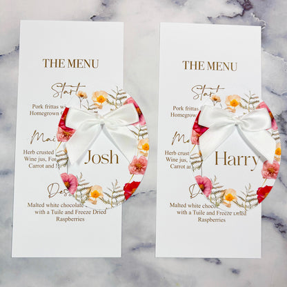 The Elegant Bloom Name Card