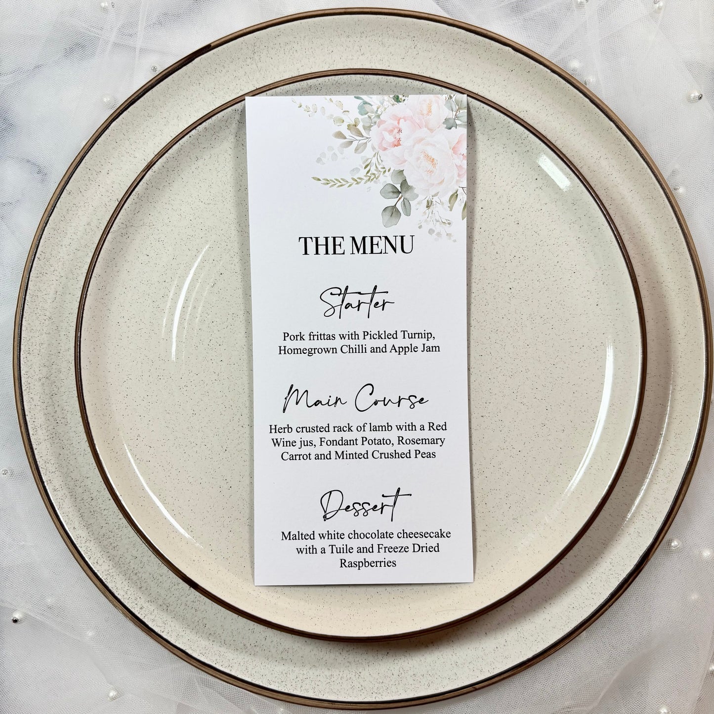 The Floral Detail Menu