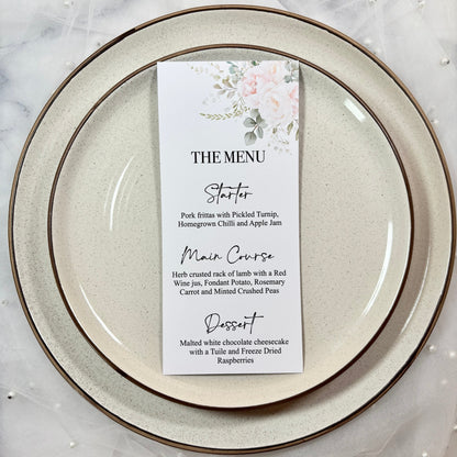 The Floral Detail Menu