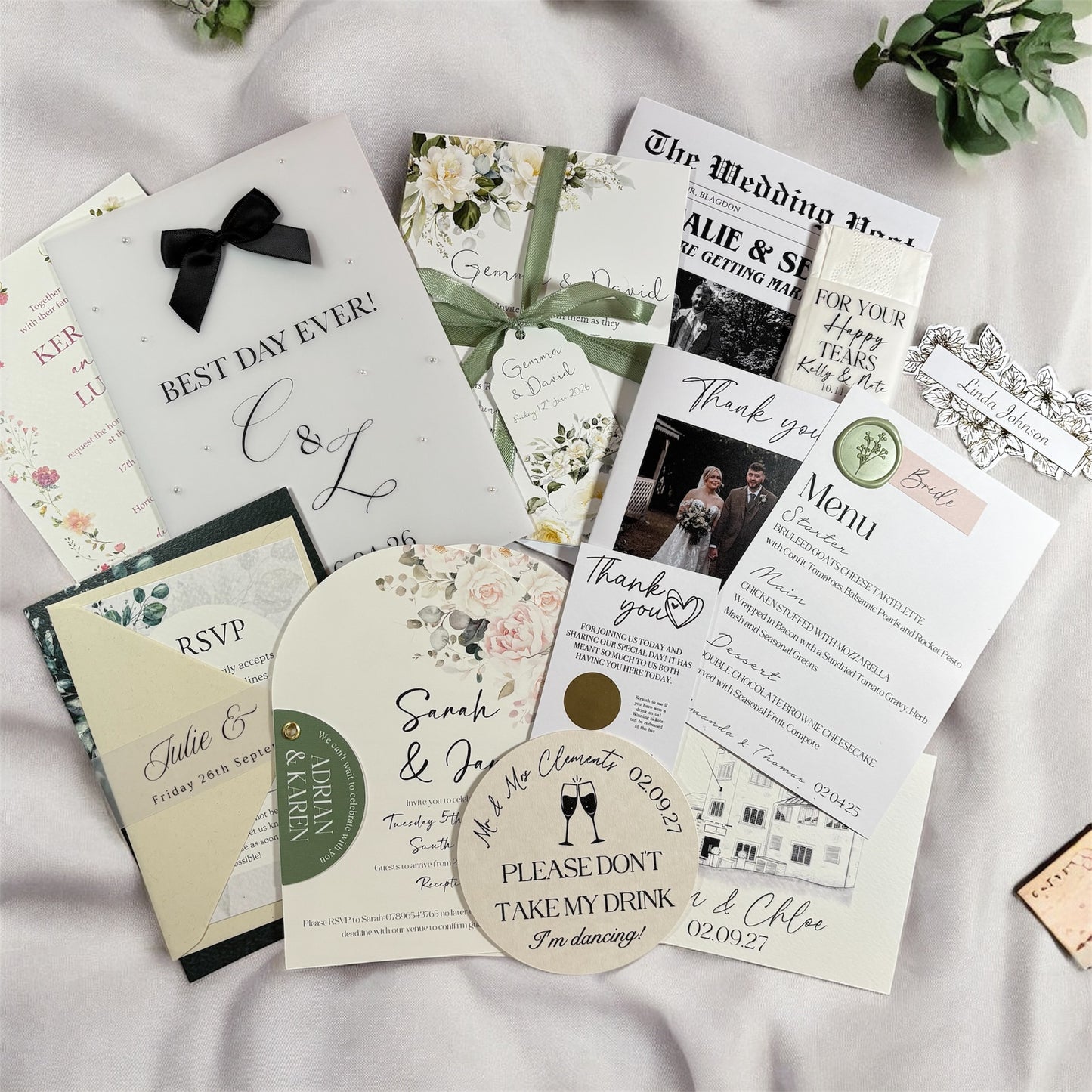 Invitation & On The Day Sample Box