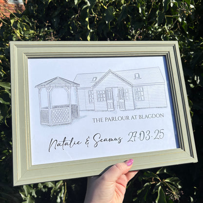The Parlour at Blagdon Venue Illustration
