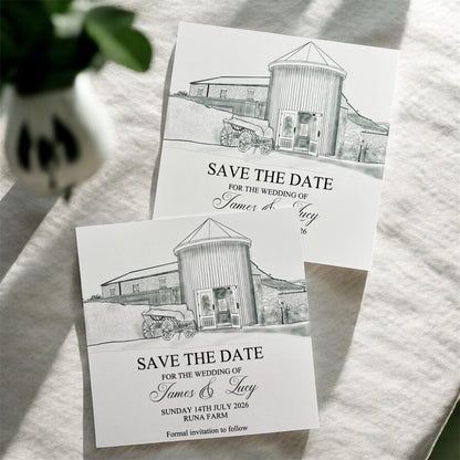 The Illustrated Venue Save the Date