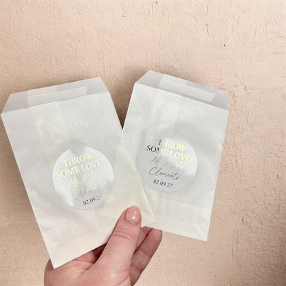 Personalised Wedding Confetti Bags