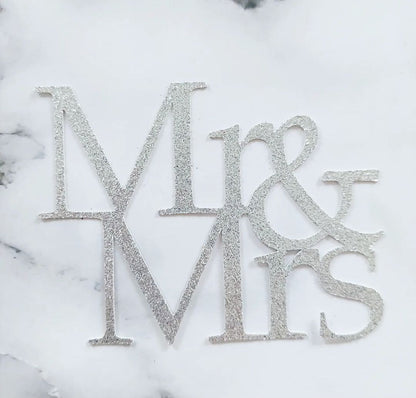 Mr & Mrs Cake Topper