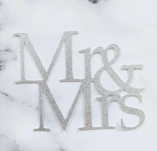 Mr & Mrs Cake Topper